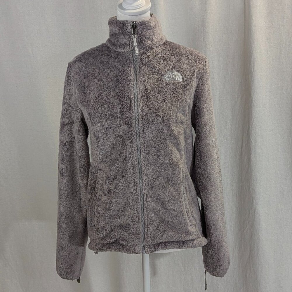 The North Face Osito Silken Raschel Fleece Zip Front Jacket Size XS Gray